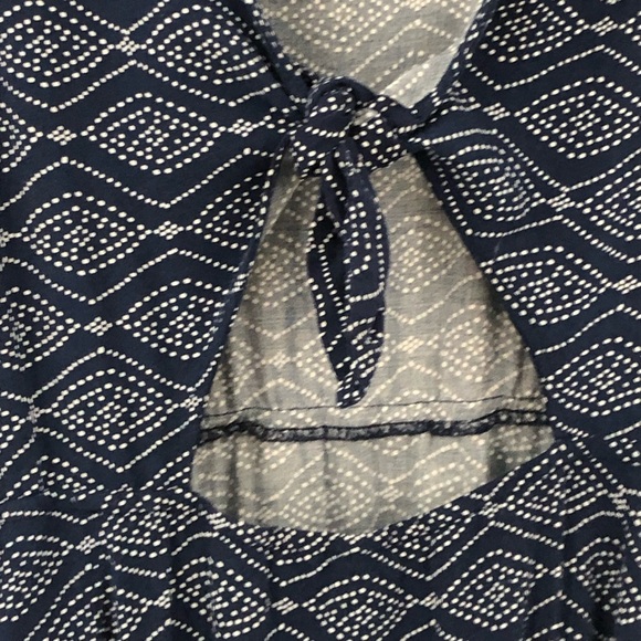 torrid 2X open back challis skater dress plus size Nagy blue 10839046 0685 - Picture 12 of 14